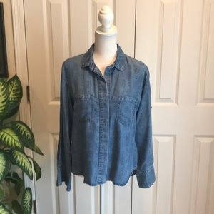 Anthropology cloth & stone denim shirt 👚 🥰